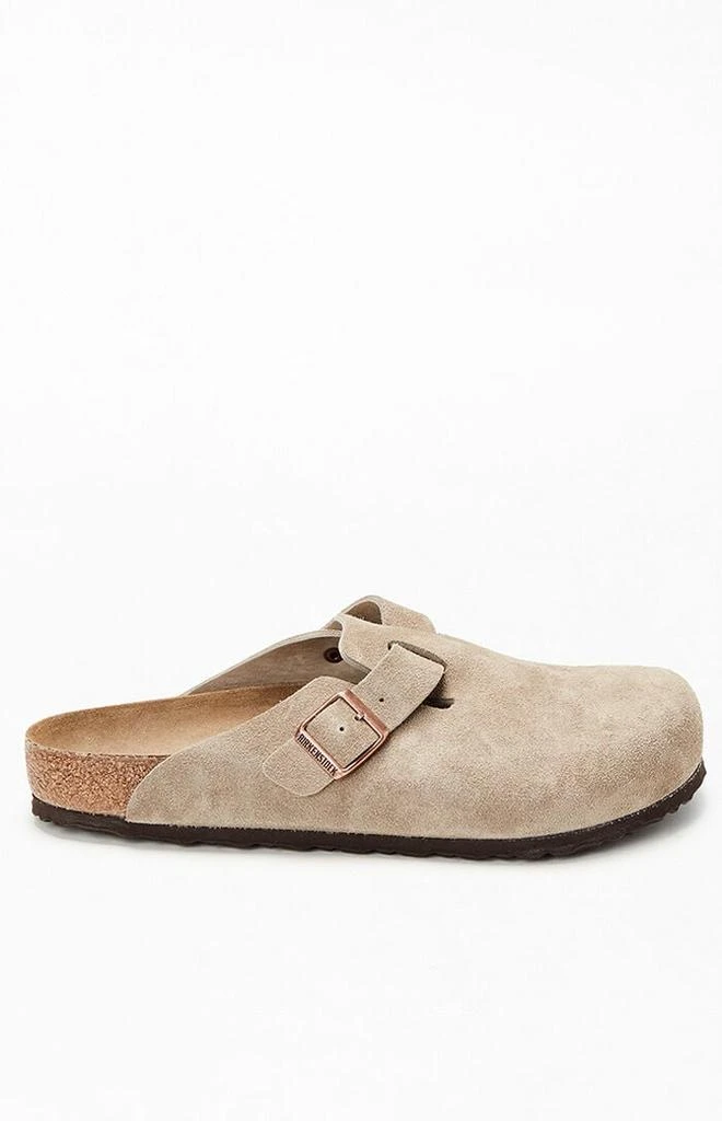 商品Birkenstock|Boston Soft Footbed Clog Taupe,价格¥1363,第1张图片