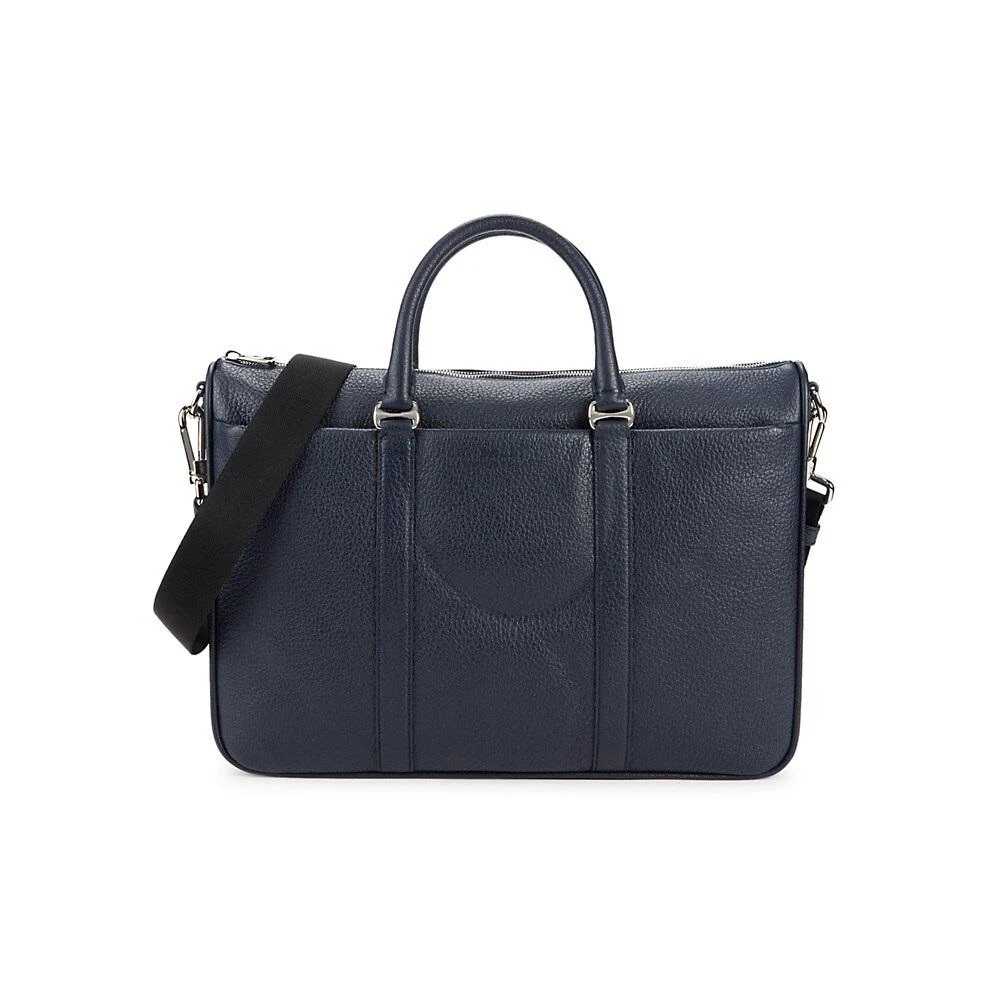 商品Bally|NEW Bally Massil Men's 6219848 Navy Leather Shoulder Bag MSRP,价格¥2589,第1张图片