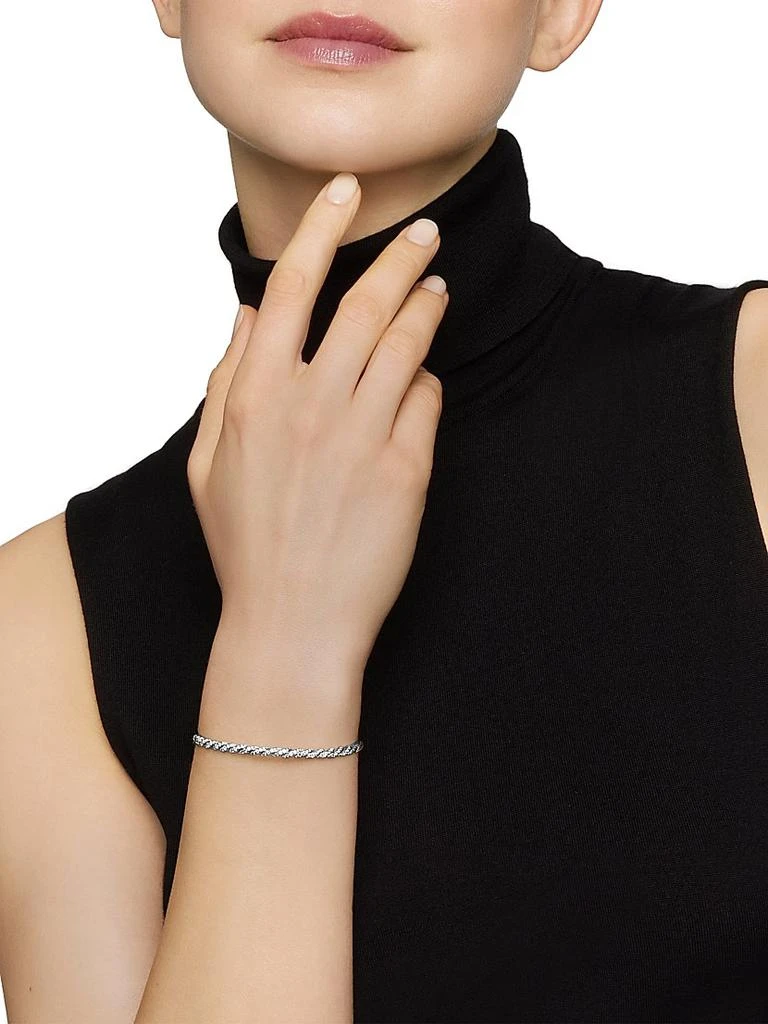 商品David Yurman|Sculpted Cable Flex Bracelet in 18K White Gold,价格¥50962,第2张图片详细描述