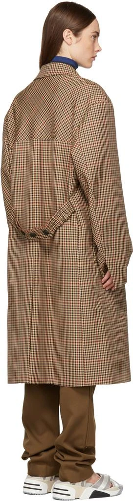 商品Ambush|Beige Long Check Suit Coat,价格¥3528,第3张图片详细描述