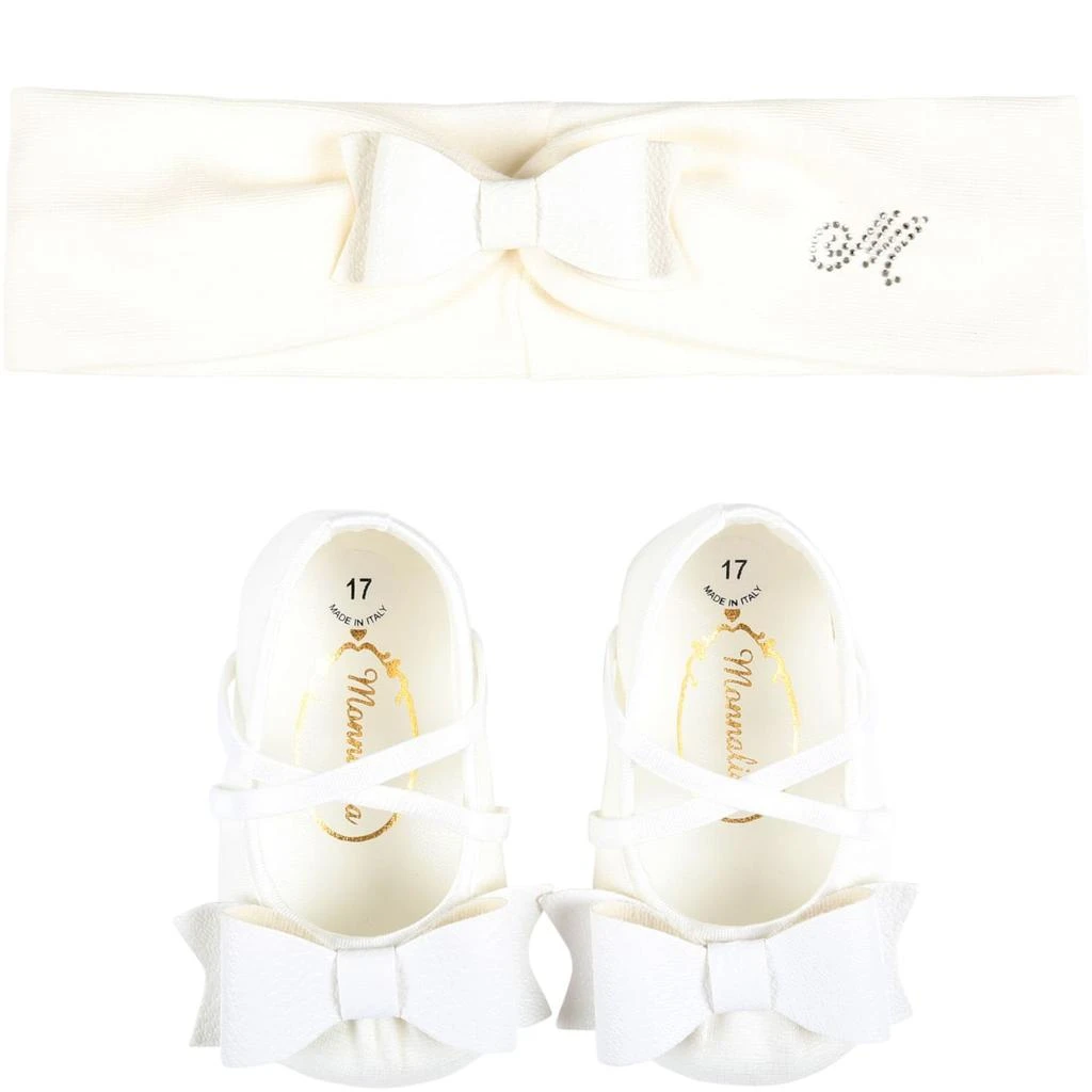 商品MONNALISA|Monnalisa Pink Set For Baby Girl With Bow,价格¥1269,第1张图片