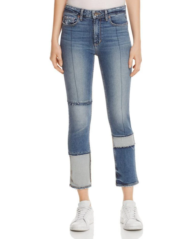 商品Paige|Jacqueline Seamed Straight Crop Jeans in Saratoga - 100% Exclusive,价格¥1510,第1张图片