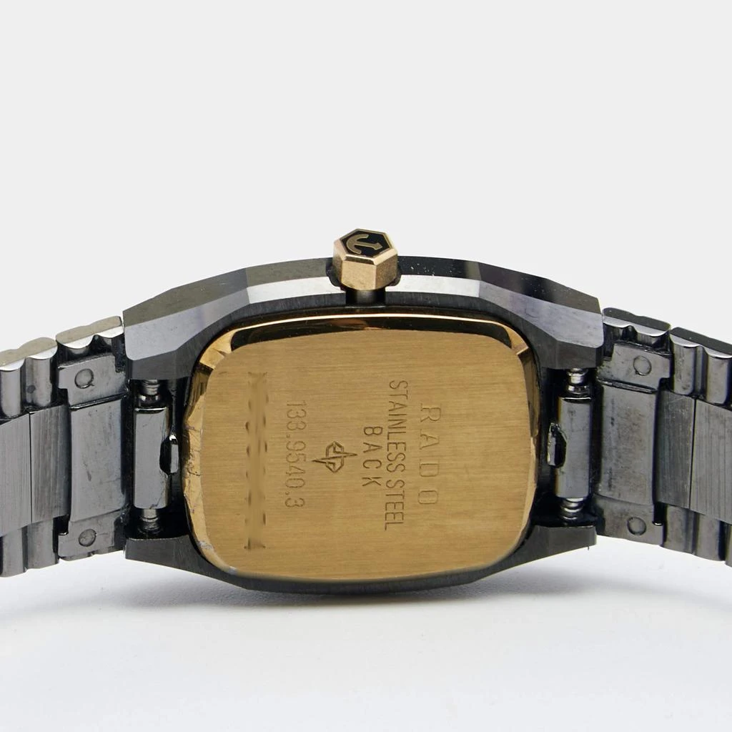 商品[二手商品] Rado|Rado Black DiaStar Tungston Stainless Steel 133.9540.3 Women's Wristwatch 20MM,价格¥2707,第4张图片详细描述