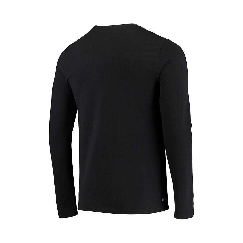 Men's Black Pittsburgh Steelers Combine Authentic Static Abbreviation Long Sleeve T-shirt商品第4张图片规格展示