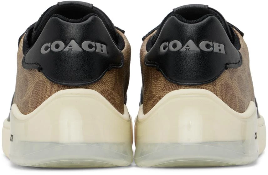 商品Coach|Brown & Black Citysole Court Sneakers,价格¥701,第2张图片详细描述