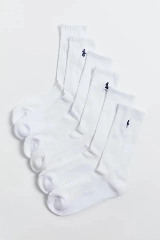 商品Ralph Lauren|Polo Ralph Lauren Cushion Crew Sock 3-Pack,价格¥111,第1张图片
