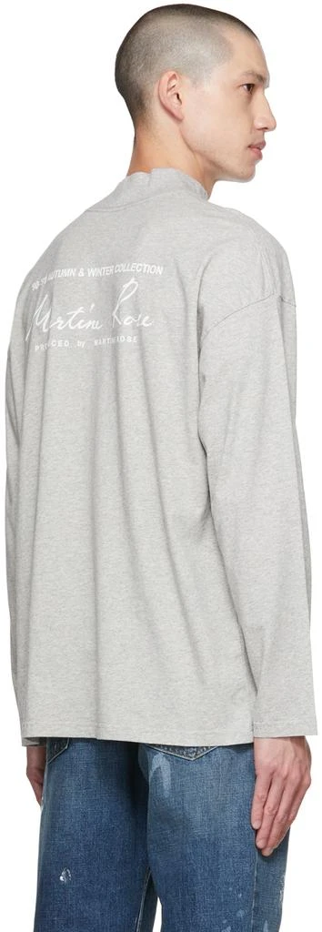 商品Martine Rose|Gray Printed Long Sleeve T-Shirt,价格¥532,第3张图片详细描述