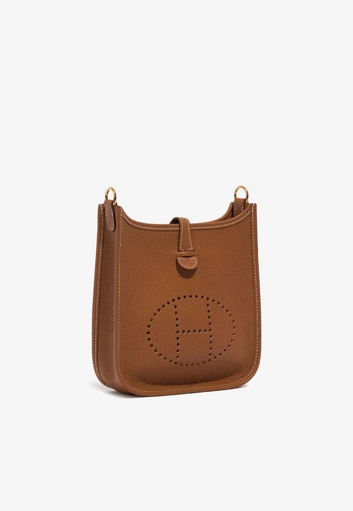 商品Hermes|Mini Evelyne 16 in Gold Taurillon Clemence with Gold Hardware,价格¥35937,第2张图片详细描述