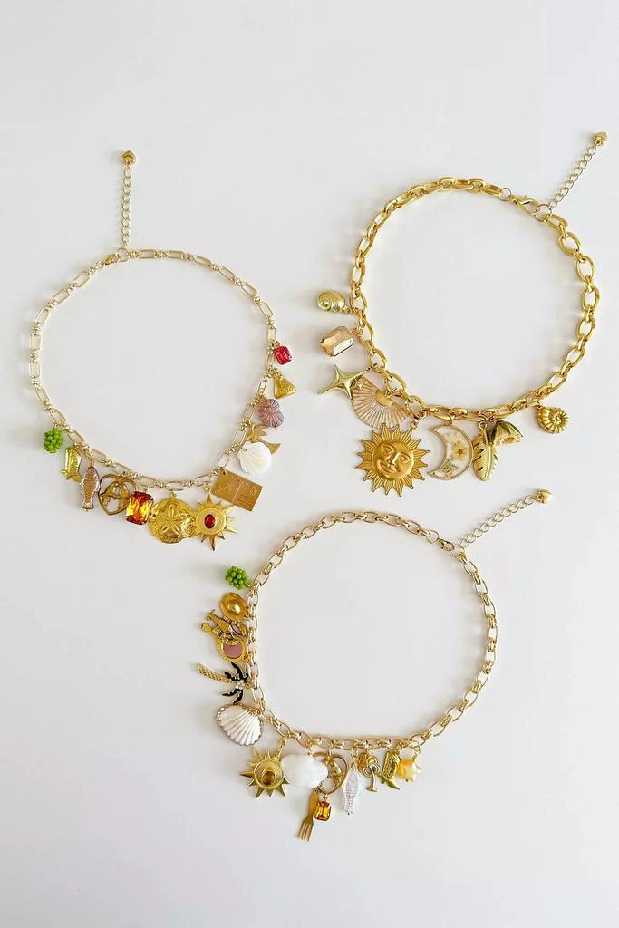 商品Shop Charming Tea|Shop Charming Tea Unique Celestial Charm Necklace,价格¥725,第1张图片