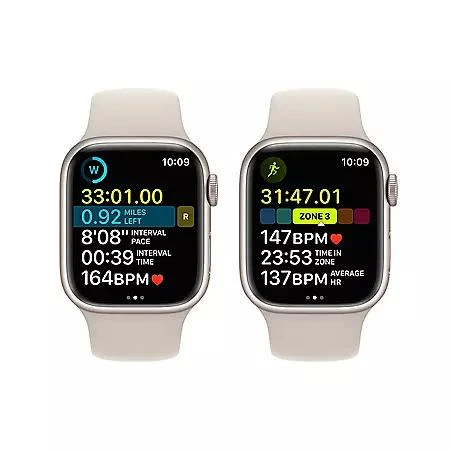 Apple Watch Series 8 GPS 41mm Aluminum Case with Sport Band, Choose Color and Band Size 商品