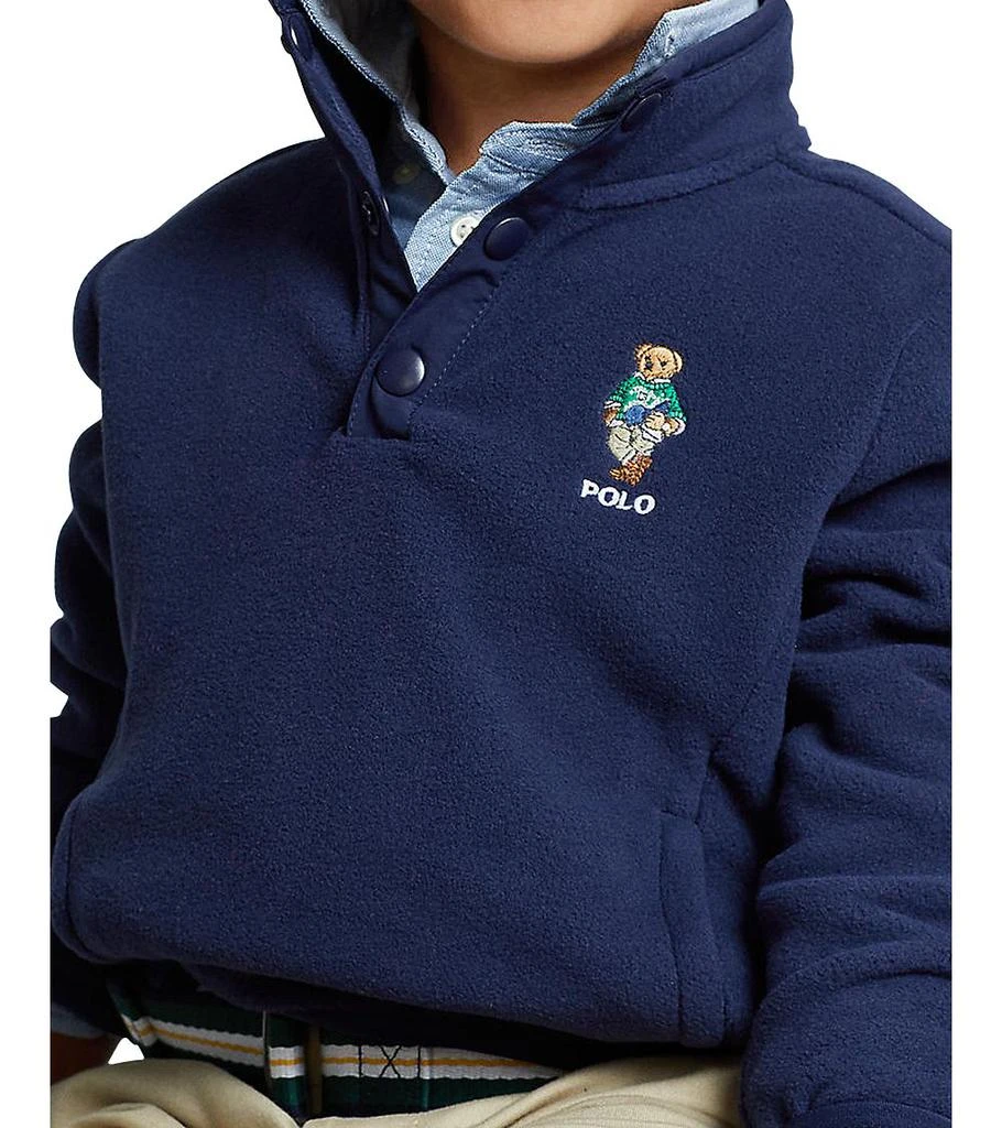 商品Ralph Lauren|Boys' Polo Bear Fleece Pullover - Little Kid, Big Kid,价格¥423,第4张图片详细描述