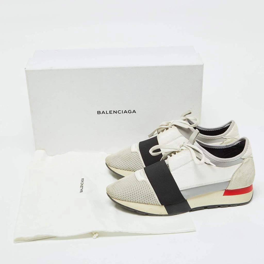 Balenciaga Multicolor Leather,Mesh and Suede Race Runner Low Top Sneakers Size 40 商品