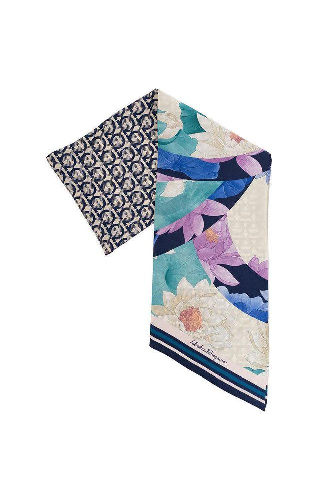 商品Salvatore Ferragamo|Salvatore Ferragamo Floral Printed Scarf,价格¥1240,第1张图片