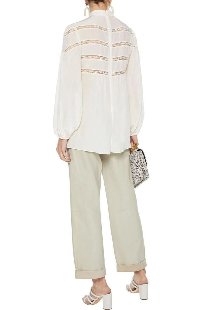 商品Zimmermann|Lace-trimmed silk crepe de chine blouse,价格¥1418,第3张图片详细描述