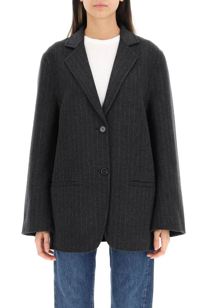 商品Totême|Toteme pinstripe double wool blazer,价格¥3986,第2张图片详细描述