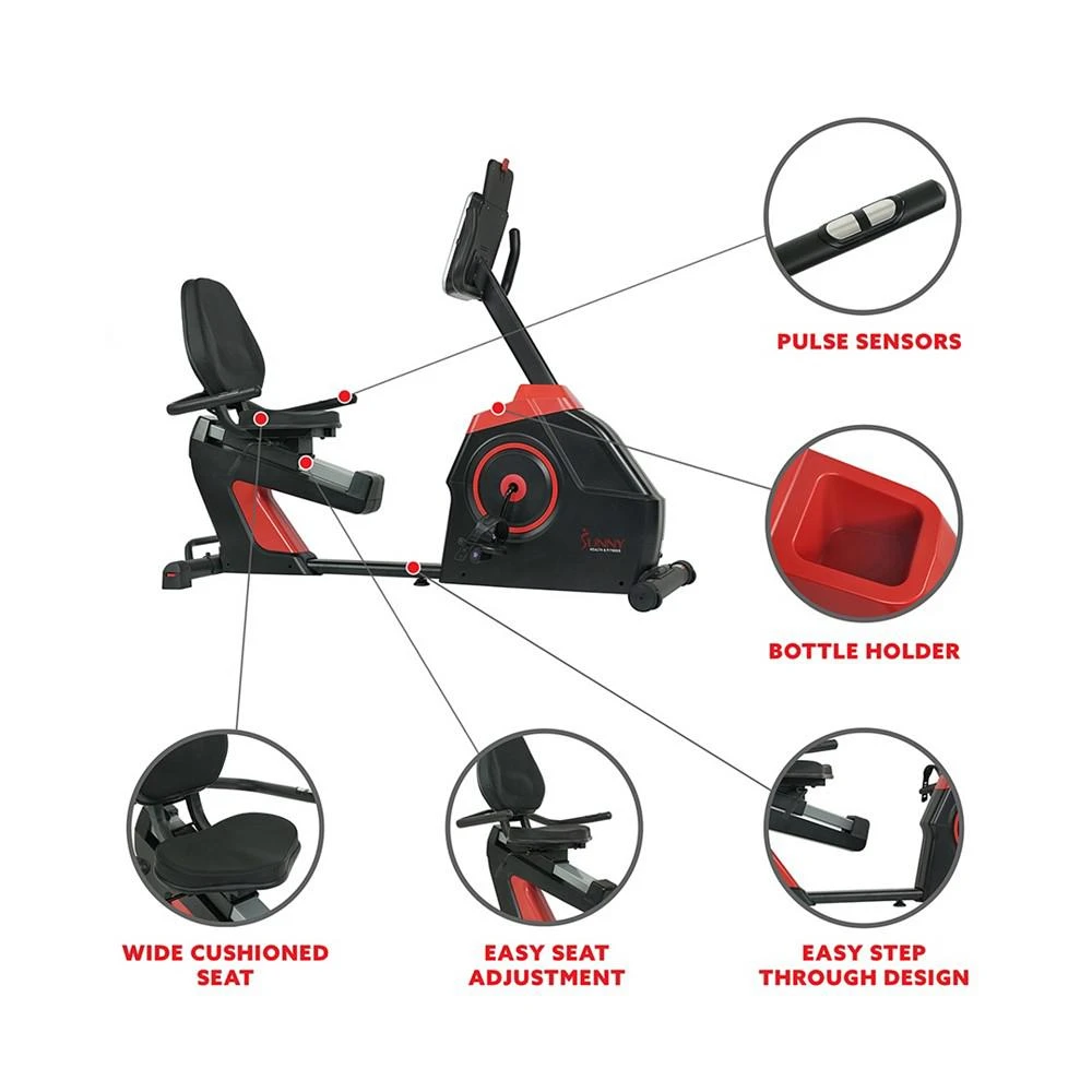 商品Sunny Health & Fitness|Evo Fit Cardio Recumbent Bike, Sf-Rb4954,价格¥7694,第5张图片详细描述
