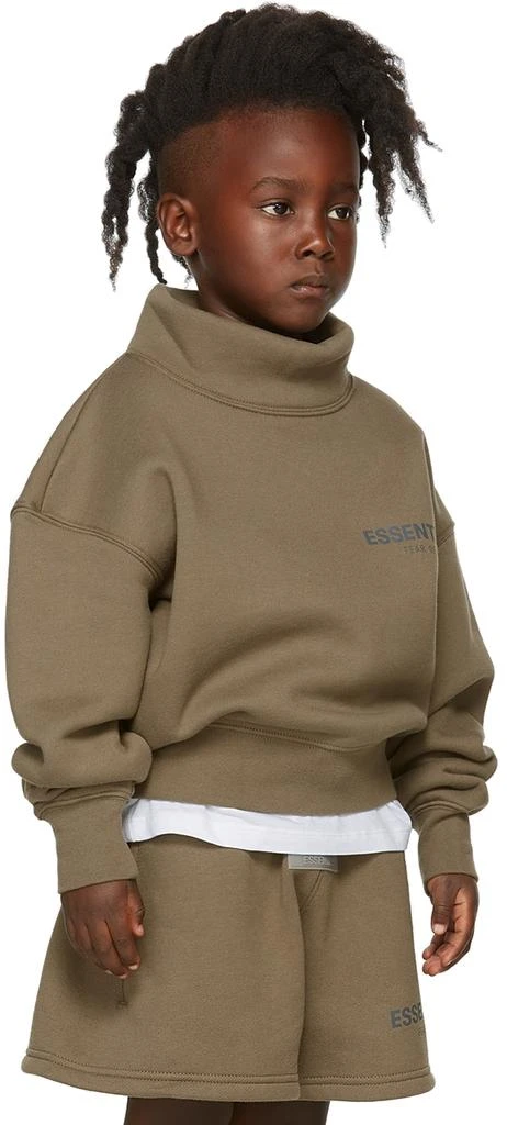 商品Essentials|Kids Taupe Mock Neck Sweatshirt,价格¥393,第3张图片详细描述