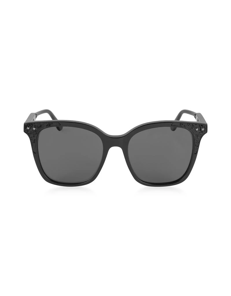商品Bottega Veneta 宝缇佳|BV0118S 005 黑色醋酸框架女士太阳眼镜,价格¥2733,第1张图片