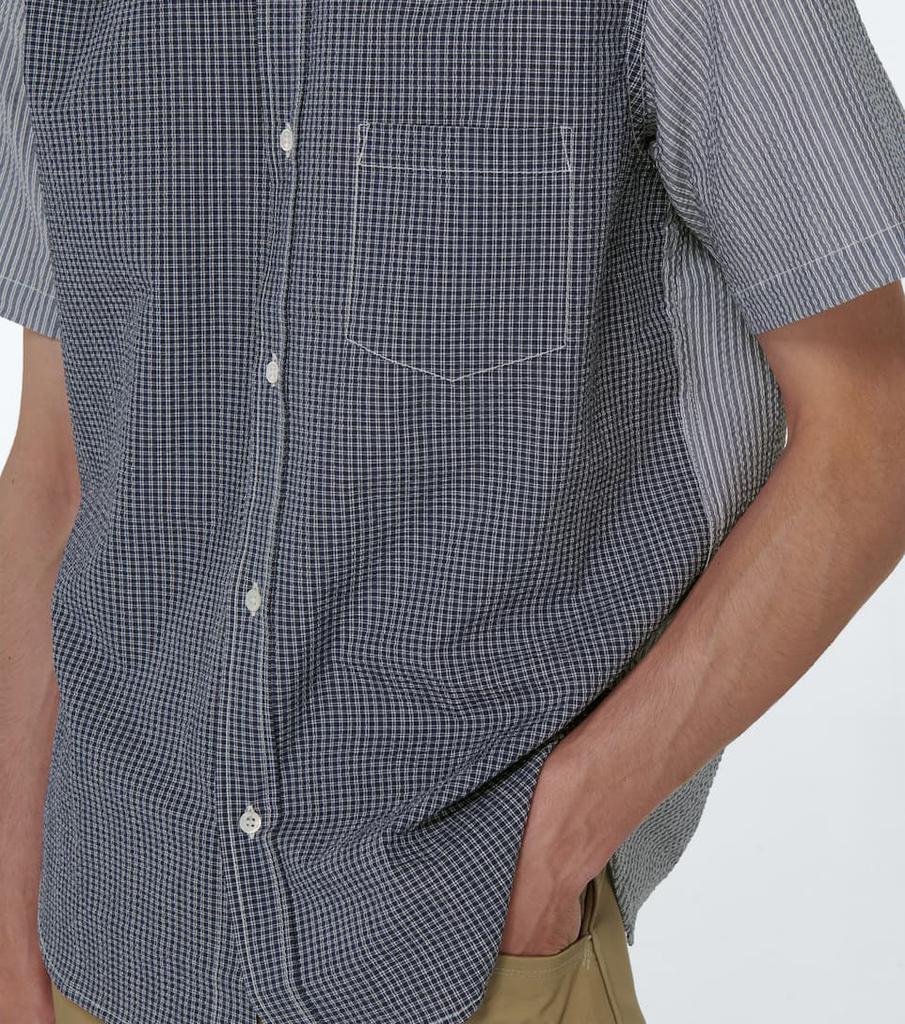 Short-sleeved seersucker shirt商品第5张图片规格展示