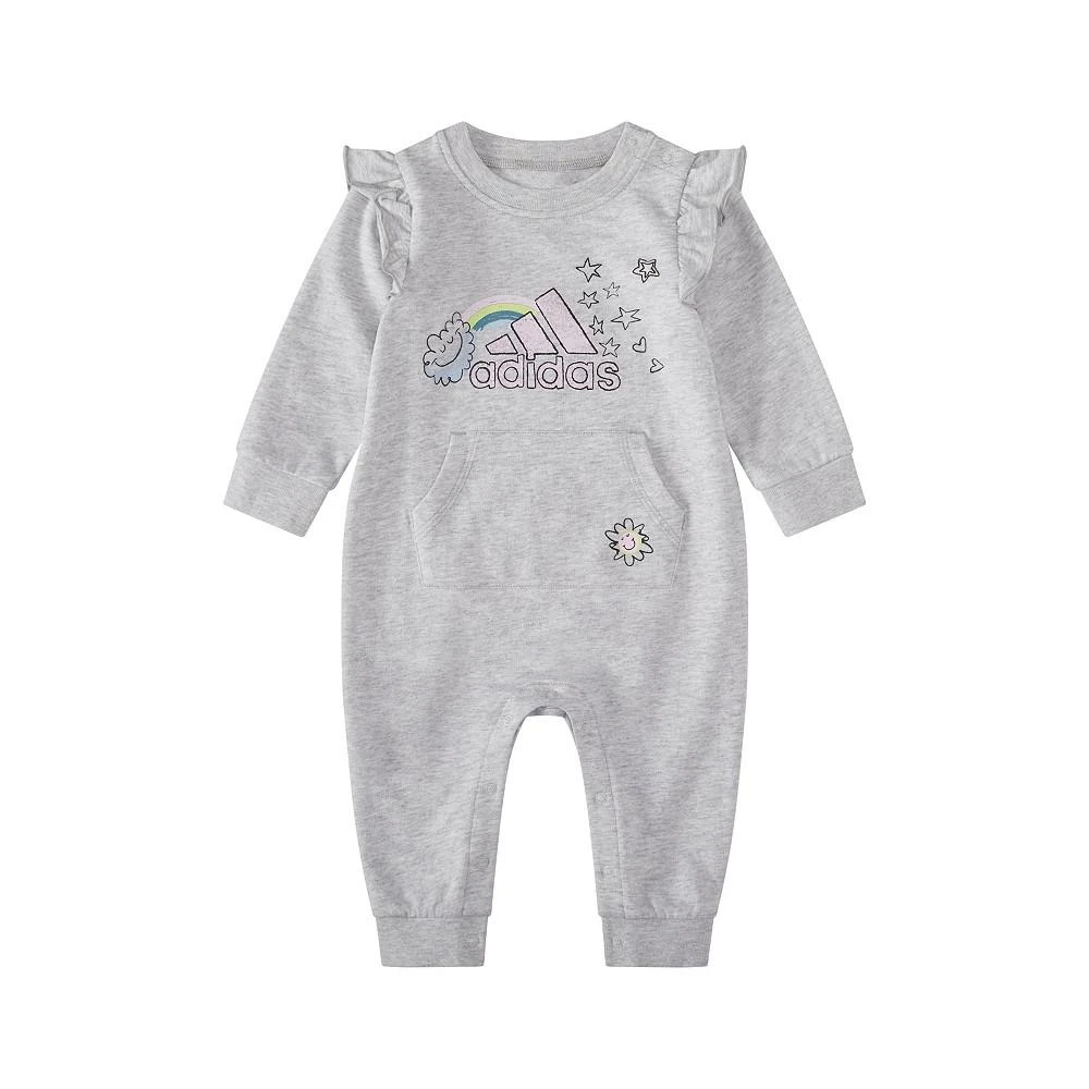 商品Adidas|Baby Girls Long Sleeves Graphic Ruffle Coverall,价格¥162,第1张图片