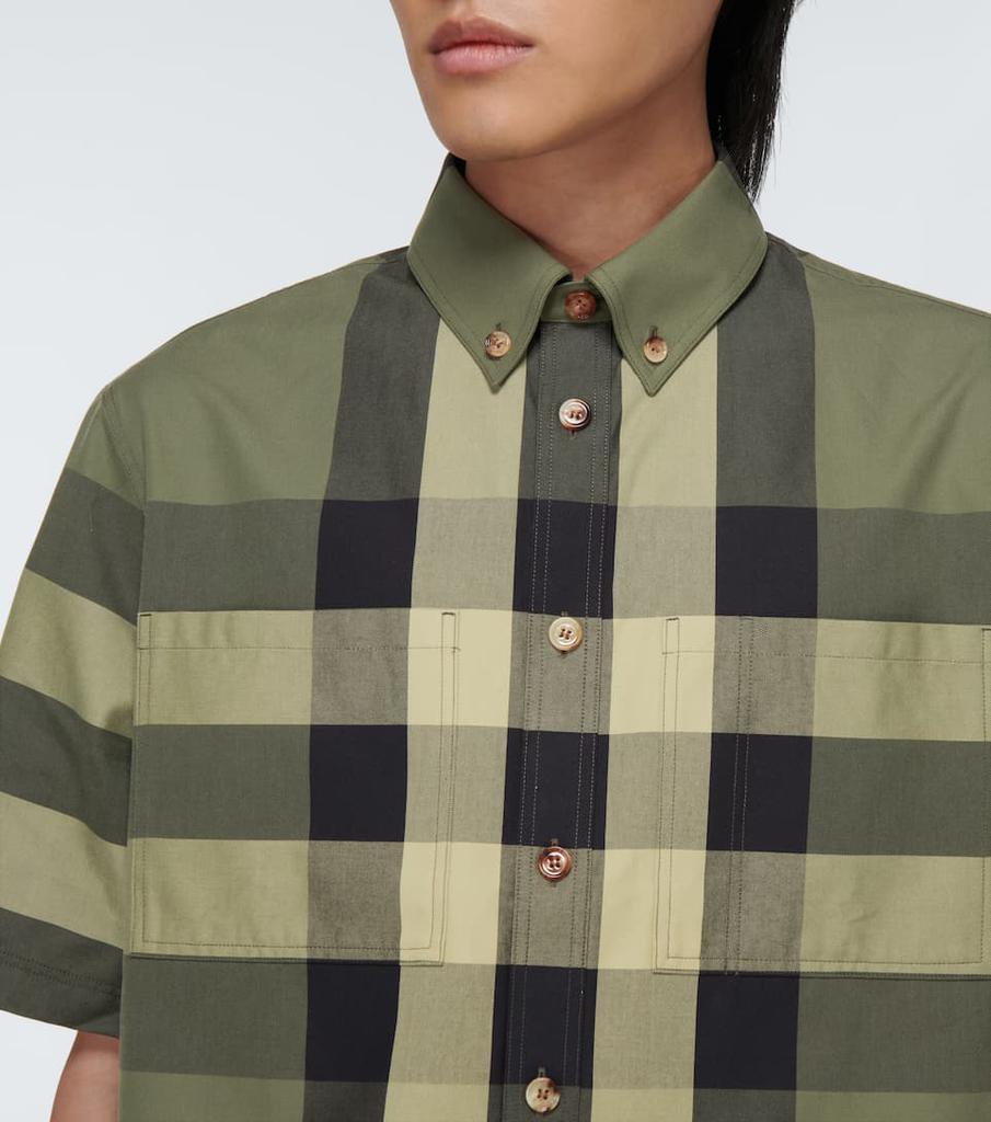 商品Burberry|格纹棉质短袖衬衫,价格¥6333,第7张图片详细描述