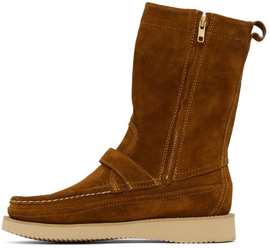 商品SEBAGO|Brown Suede Zip-Up Boots,价格¥1006,第5张图片详细描述