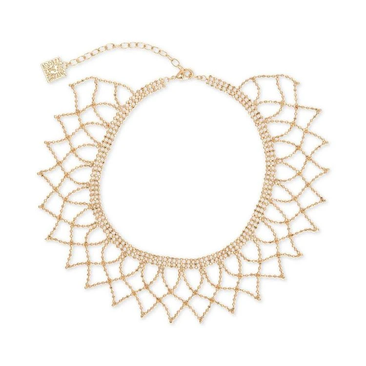 商品Anne Klein|Crochet Chain Statement Choker Necklace,价格¥103,第2张图片详细描述