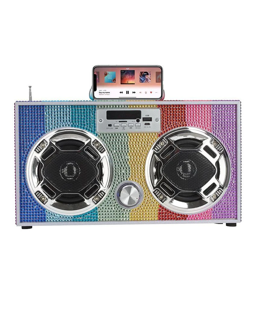 商品Wireless Express|Bluetooth Boombox with FM Radio and LED Speakers - Ages 6+,价格¥533,第1张图片详细描述