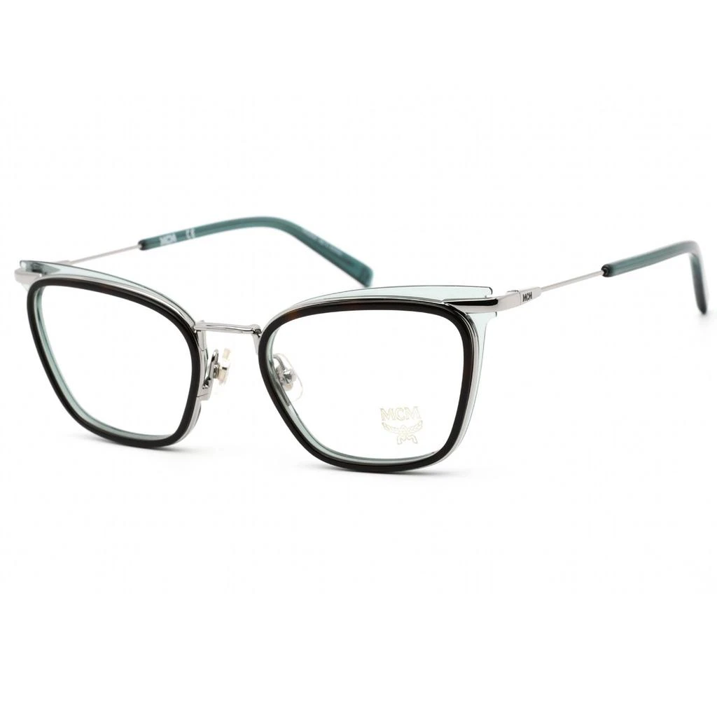 商品MCM|MCM Men's Eyeglasses - Clear Lens Havana/Petrol Cat Eye Shape Frame | MCM2146 240,价格¥376,第1张图片