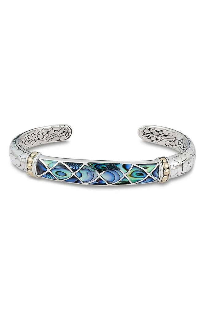 商品SAMUEL B.|18K Gold & Sterling Silver Abalone Bangle Bracelet,价格¥1799,第1张图片