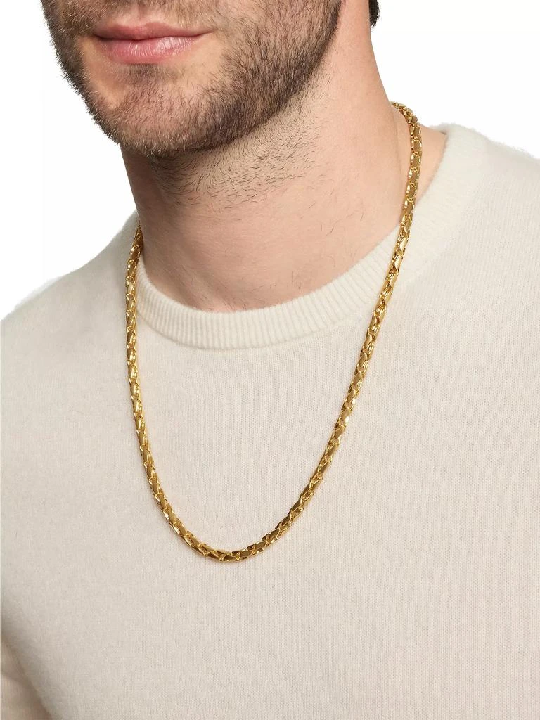 Fluted Chain Necklace In 18K Gold, 5mm 商品