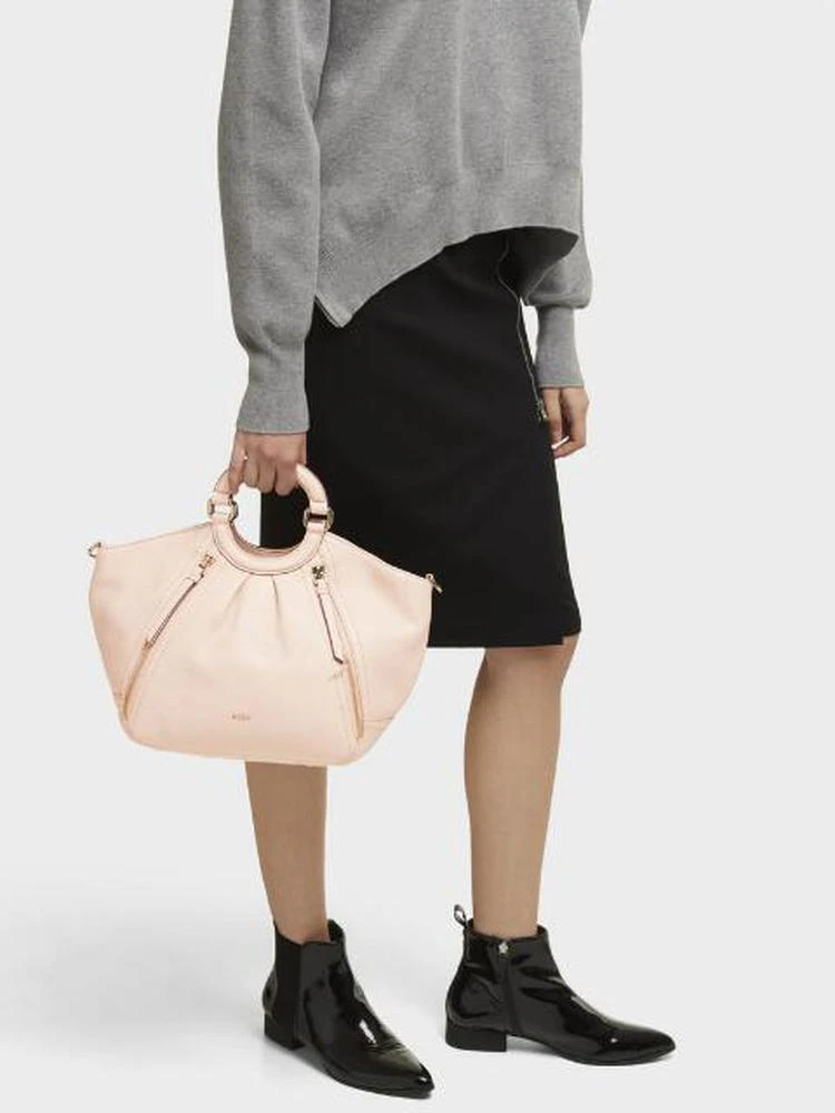 商品DKNY|Pebbled Leather Top Handle Small Tote,价格¥1207,第2张图片详细描述