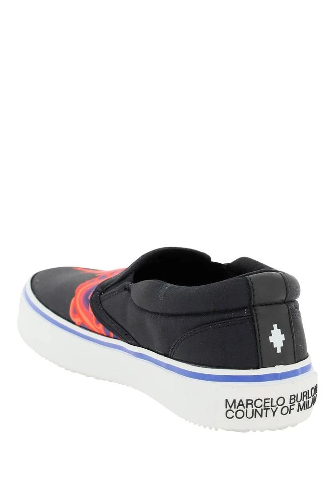 商品Marcelo Burlon|CURVES WINGS PRINT SLIP-ON SNEAKERS,价格¥966,第2张图片详细描述