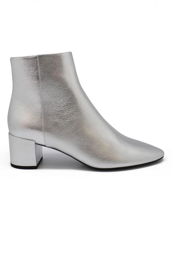 商品Yves Saint Laurent|Luxury shoes for women saint laurent loulou 50 silver ankle boots,价格¥5070,第1张图片
