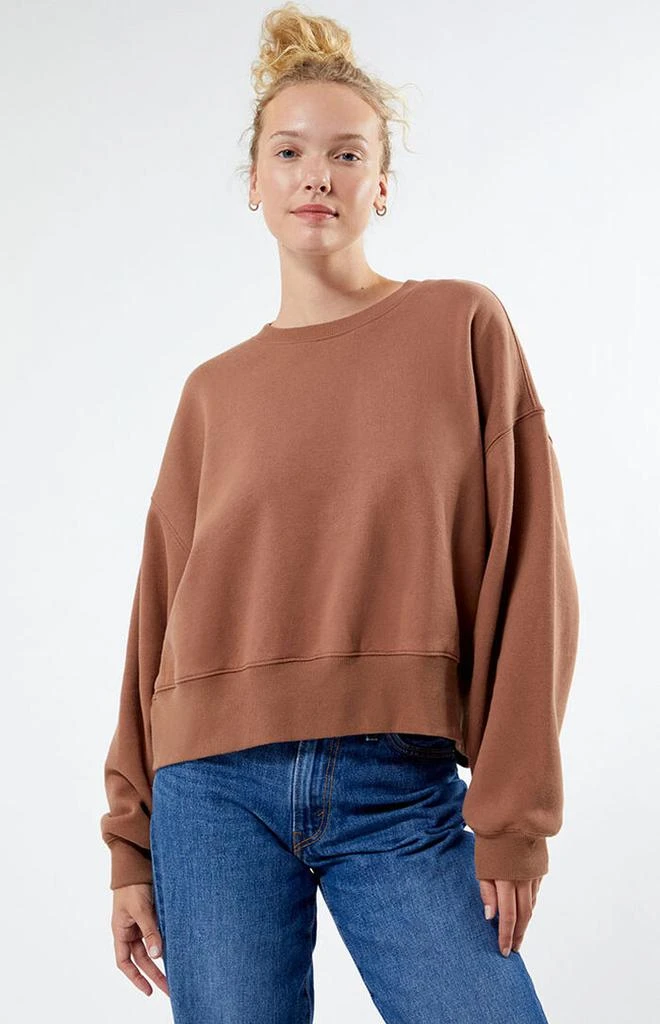 商品PacSun|Best Bet Cropped Fleece Sweatshirt,价格¥216,第1张图片