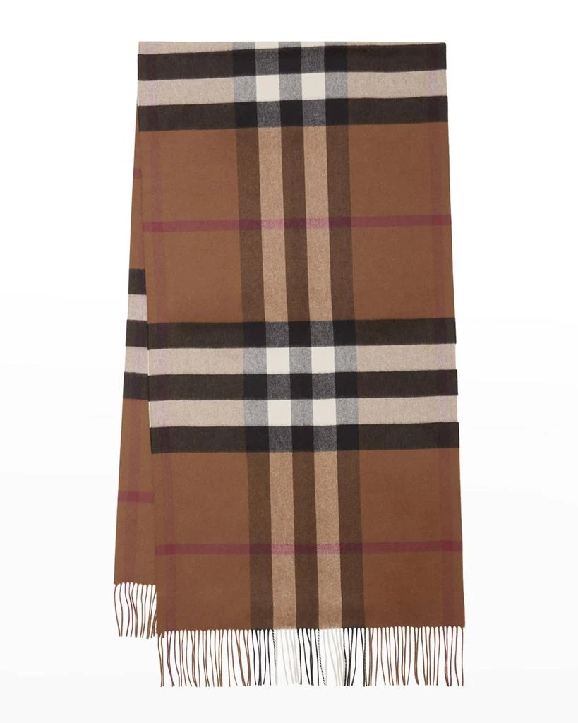 商品Burberry|Men's Oversized Giant Check Cashmere Scarf,价格¥6031,第1张图片