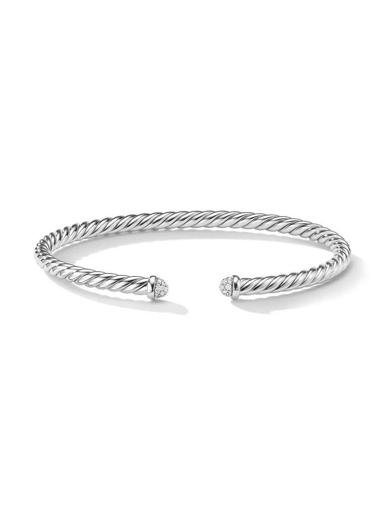 商品David Yurman|Cable Flex Bracelet in 18K White Gold,价格¥21367,第2张图片详细描述