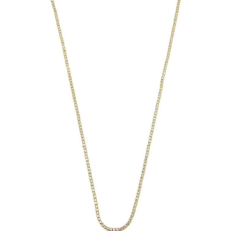 商品Ettika Jewelry|Minimal Crystal 18K Gold Plated Adjustable Necklace ONE SIZE,价格¥453,第1张图片