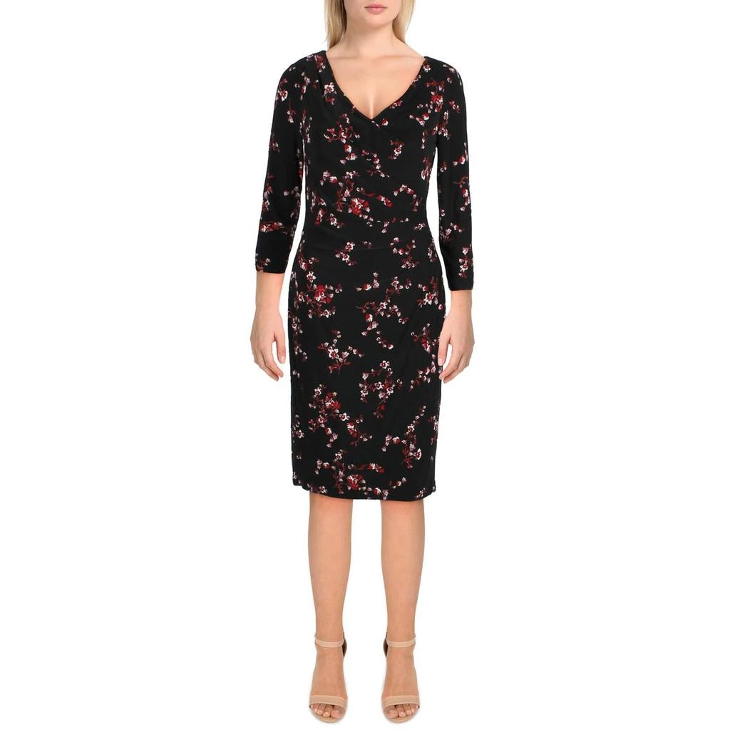 商品Ralph Lauren|Lauren Ralph Lauren Womens Andee Floral Short Sheath Dress,价格¥167,第1张图片