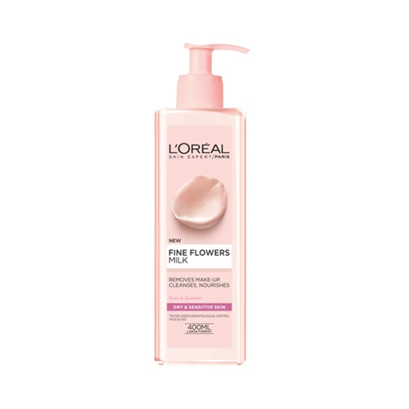 商品L'Oreal Paris|L'Oréal Paris 欧莱雅 玫瑰精华卸妆乳 400ml,价格¥64,第1张图片