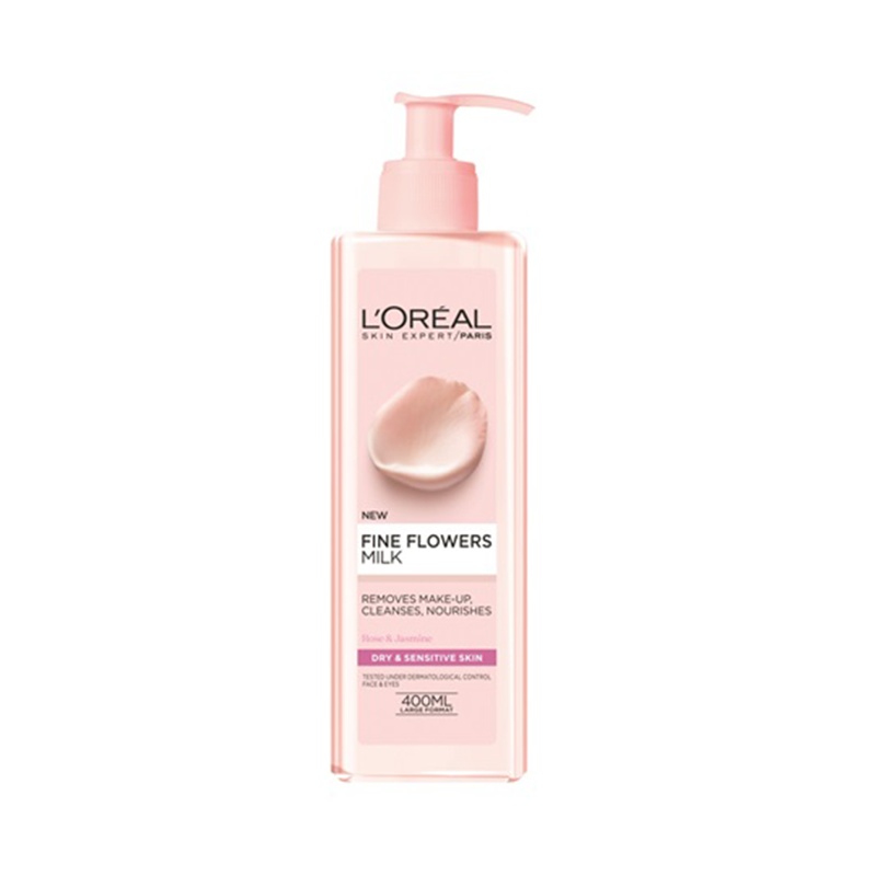 商品L'Oreal Paris|L'Oréal Paris 欧莱雅 玫瑰精华卸妆乳 400ml,价格¥54,第1张图片