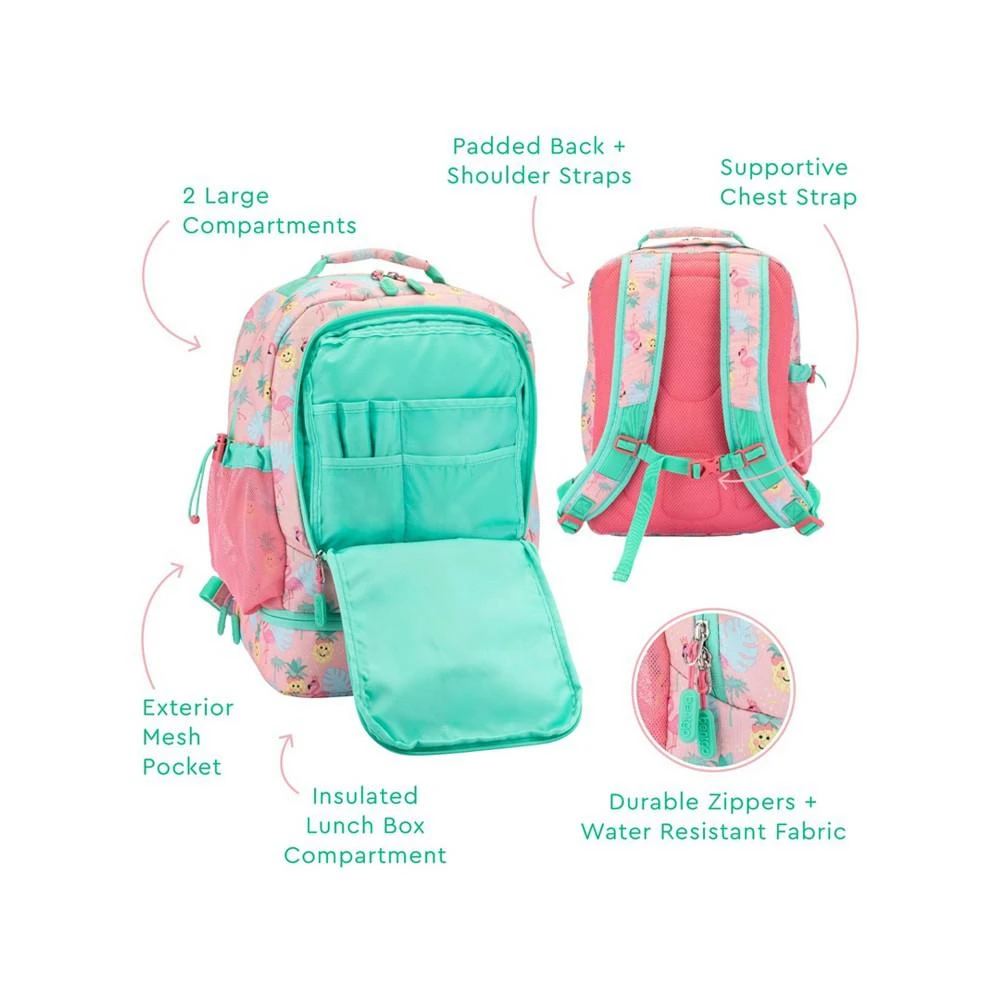 商品Bentgo|Kids Prints 2-In-1 Backpack and Insulated Lunch Bag - Tropical,价格¥263,第4张图片详细描述