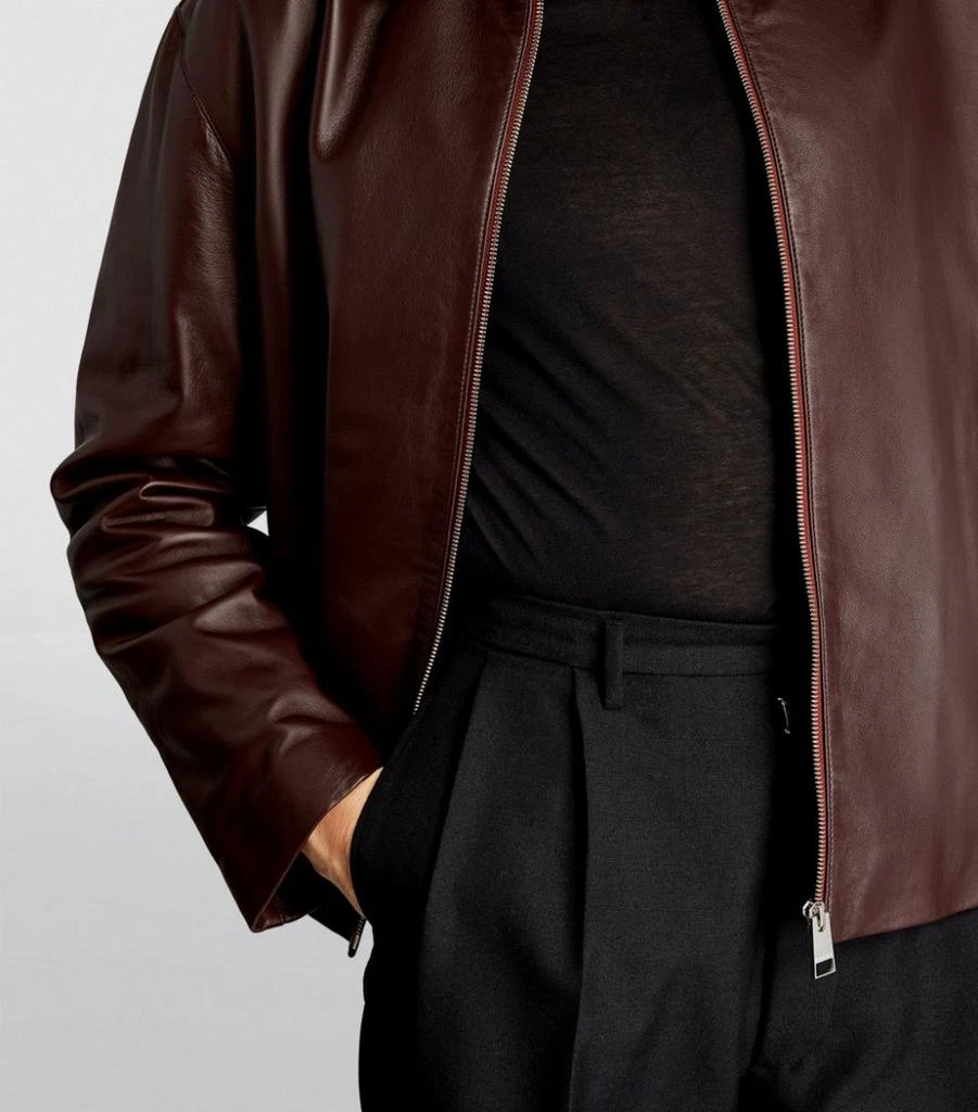 Leather Bomber Jacket 商品