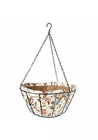商品belk|Carr Designs Gardeners Select 141451 Hanging Basket W  Floral Print Fabric Coco Liner 14,价格¥180,第1张图片