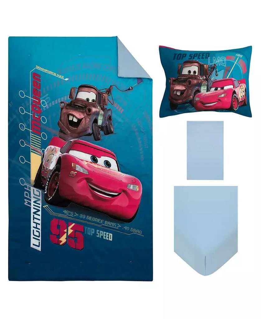 商品Disney|Cars Piston Cup 4 Piece Toddler Bed Set,价格¥772,第2张图片详细描述