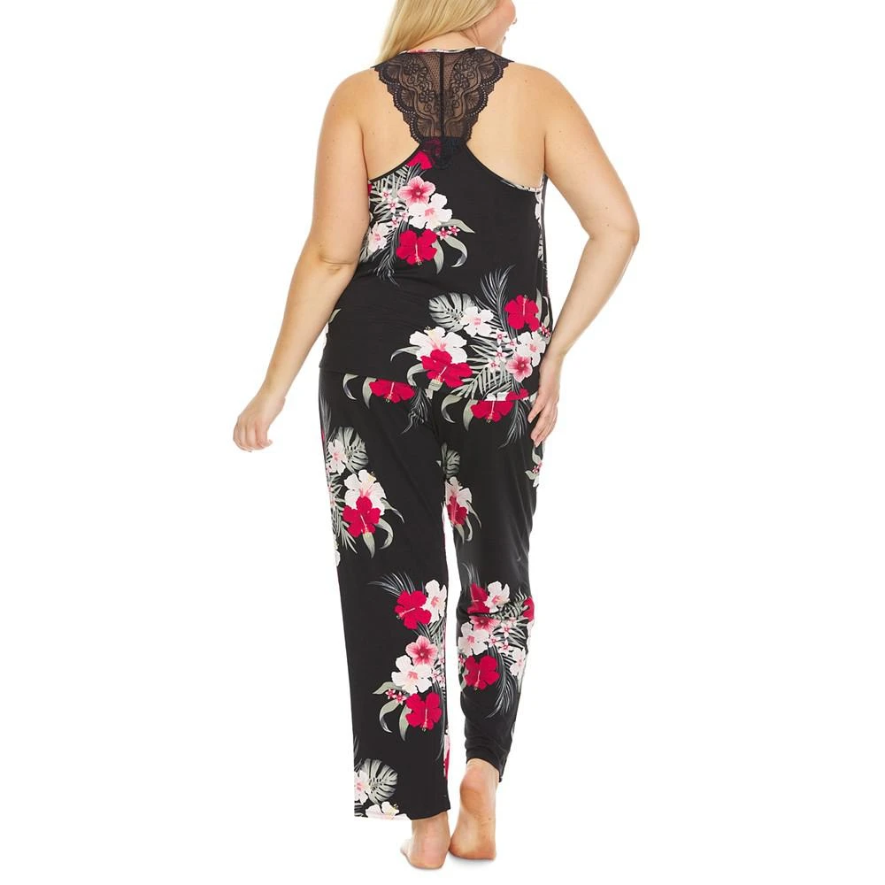商品Flora Nikrooz|Plus Size Kimber Tank Top Pajama Set,价格¥403,第2张图片详细描述