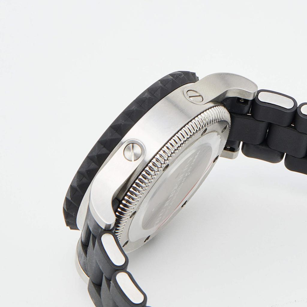 Burberry Black Stainless Steel Rubber Antartic BU7661 Men's Wristwatch 42 mm商品第6张图片规格展示