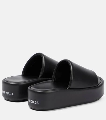 商品Balenciaga|Rise皮革厚底凉拖鞋,价格¥2977,第3张图片详细描述