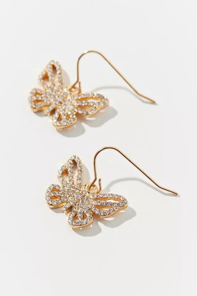 Sandra Rhinestone Butterfly Earring商品第1张图片规格展示