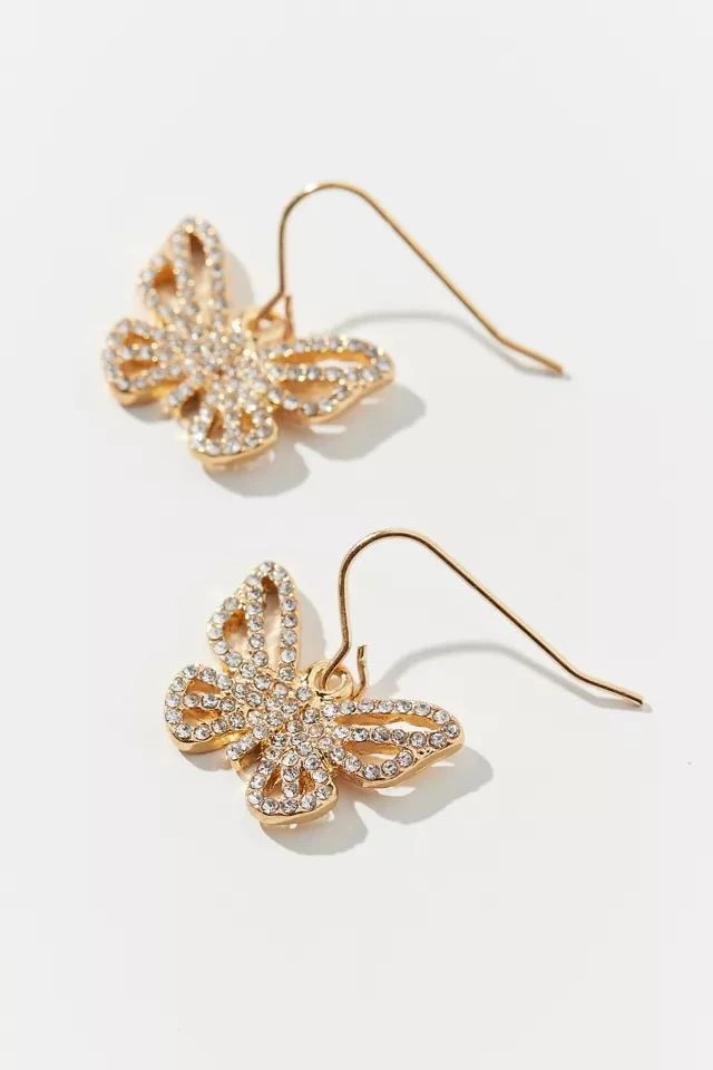 商品Urban Outfitters|Sandra Rhinestone Butterfly Earring,价格¥38,第1张图片